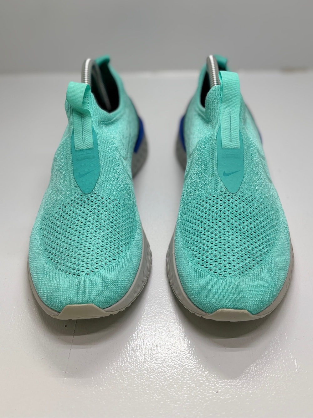 Nike React Phantom Run Flyknit Women's 11 Mint Aqua Running Shoes Slip On Sneake - Picture 6 of 12